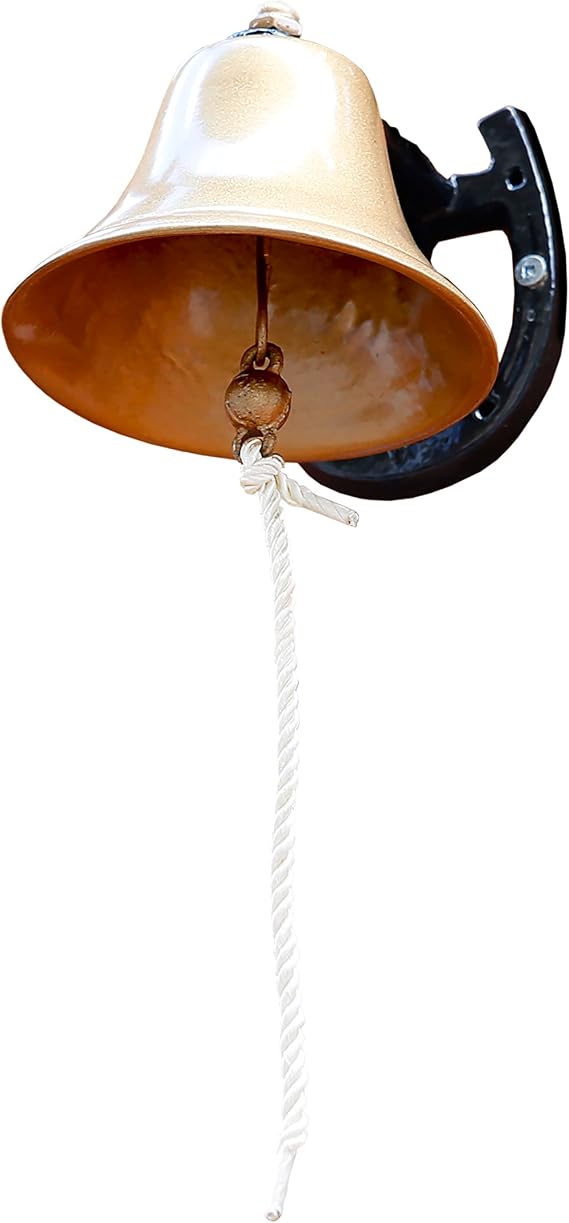 Gorilla Playsets 09-0001 Dinner Bell Swing Set Accessory with Attachment Mount, Gold