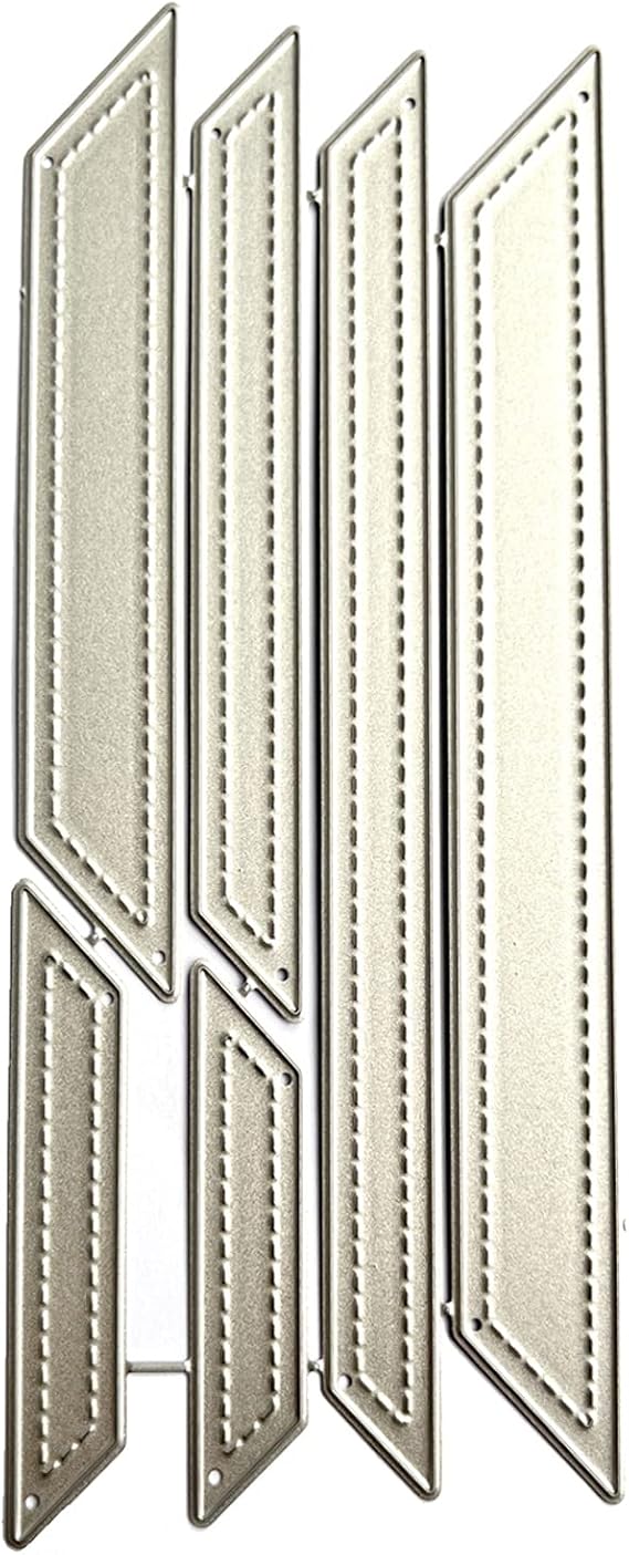 Geometric Shape Metal Cutting Dies Strips Die Cuts for Embossing Scrapbooking Template Mold Card Making Decorations Cards