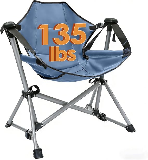 Kids Hammock Chair, Kids Camping Chair, Folding Chair, Blue