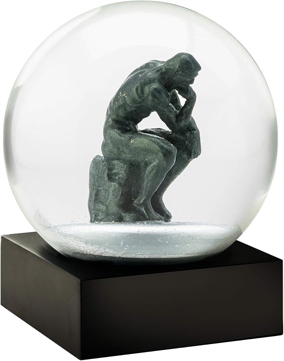 CoolSnowGlobes Thinker Snow Globe