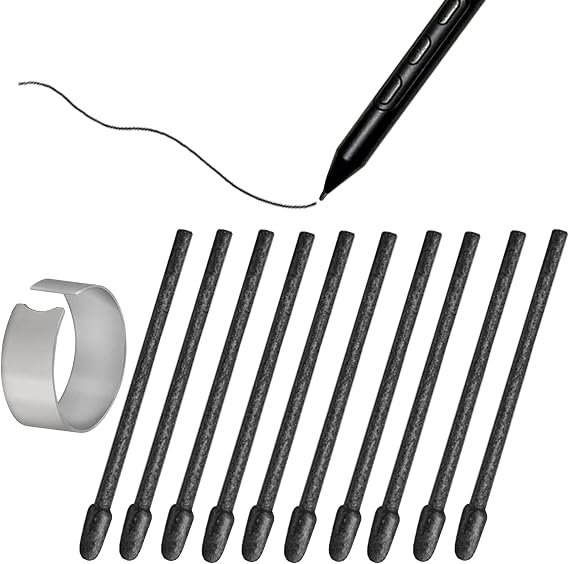 10pcs Replacement Tips Nibs Compatible with Wacom Pro Pen 3, Felt