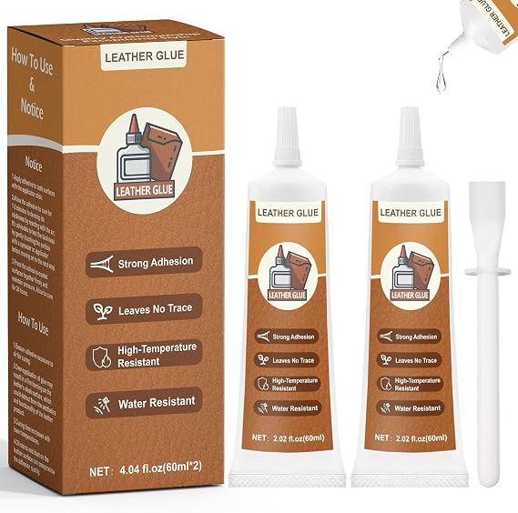 120ML Clear Leather Glue Adhesive, Leather Repair, Multi-purpose, Dries Clear, Transparent, Water Resistant