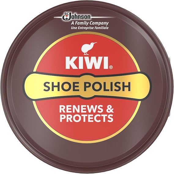 Kiwi Shoe Polish, Renew, Protect & Nourish Leather Shoes, Dark Tan, 40 G , Pack of 1