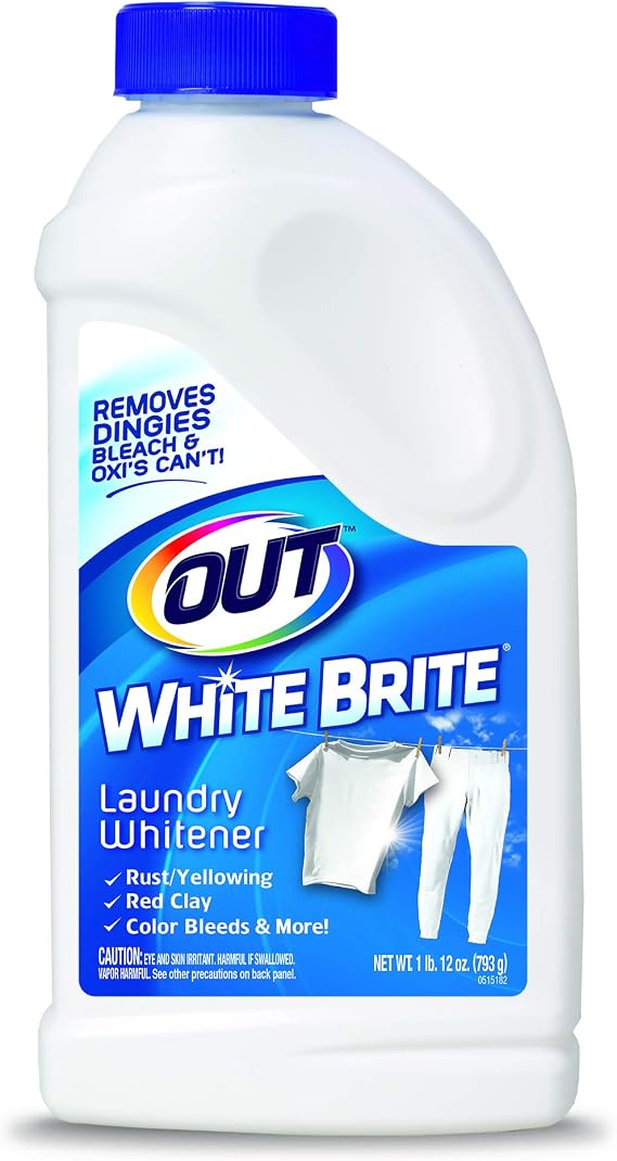OUT White Brite Laundry Whitener, White Clothes Stain Remover, 28 oz 1-Pack
