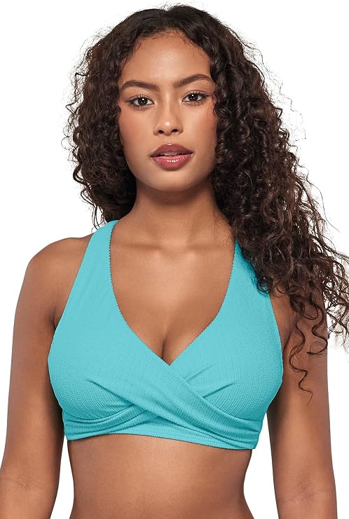 Sunsets Pacifica Mirabella Top Women's Swimsuit Bikini Top in Ribbed Fabric