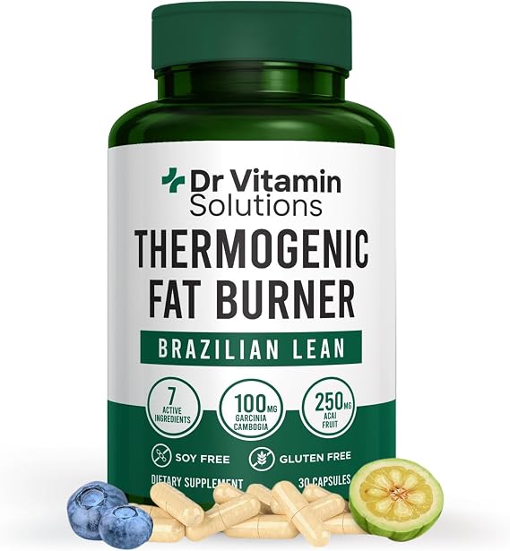 Thermogenic Fat Burner for Women and Men - Brazilian Lean, 30 Capsules