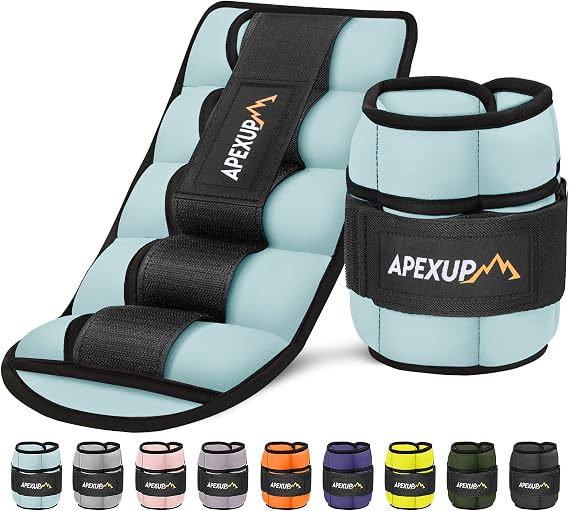 APEXUP Adjustable Ankle Weights for Women and Men, Modularized Leg Weight Straps for Yoga, Walking, Running, Aerobics, Gym, Physical Therapy