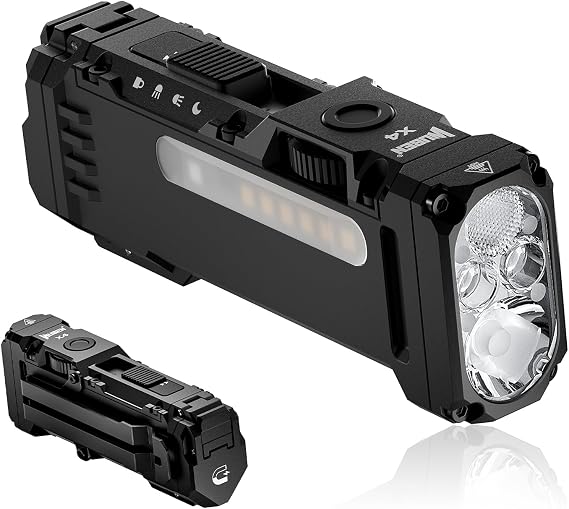 WUBEN X4 Flashlight Rechargeable,EDC Light with Multi-Mode RGB Light