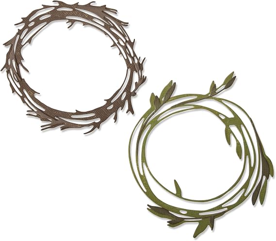 Sizzix Thinlits Dies By Tim Holtz-Funky Wreath -664434