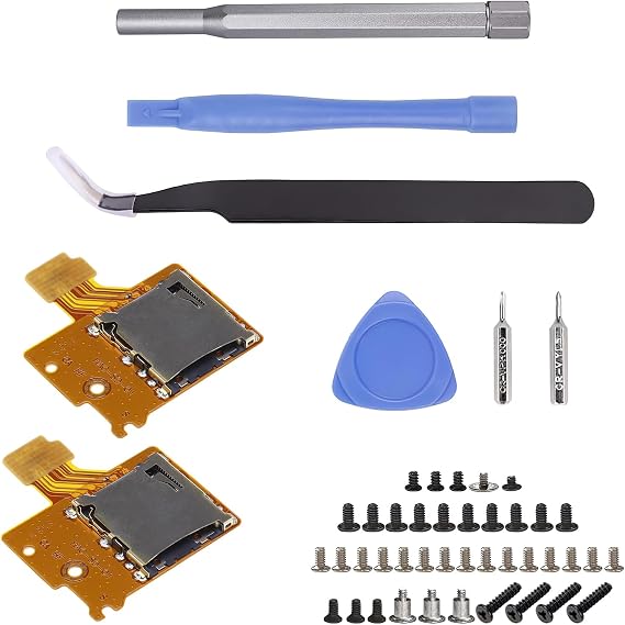 2PCS Micro SD Card Reader Replacement for Nintendo Switch HAC-SD-01 | External memory card readers tf memory card slot reader board repair kit for ns switch hac-sd-01 repair accessories