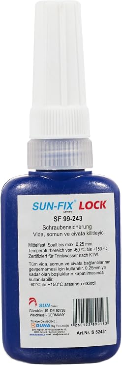 Sun/Fix S 52431 Civata Sabitleyiçi, 10 Ml