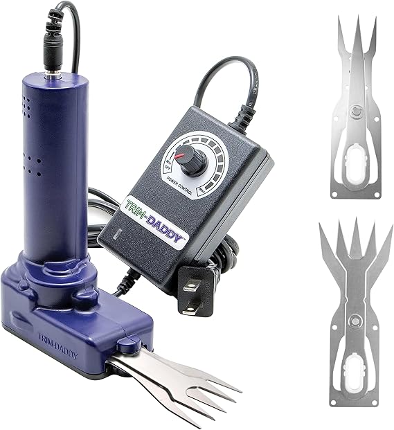 Trim Daddy | Electric Bud Trimmer for Wet or Dry Hydroponic Plants | 3PLUS Variable Speed | 3 Wet & Dry High Carbon Blades | Weight 225 g |