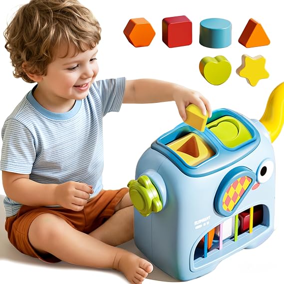 Interactive Shape Sorter Toy,Educational Activity Toy.