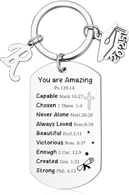 Memgift 2025 Graduation Gifts for Her Him Graduation Keychain for College Masters Graduate Gifts Ideas