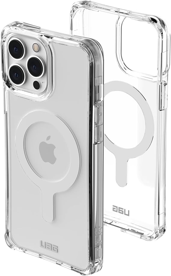 URBAN ARMOR GEAR UAG Designed for iPhone 13 Pro Max Case Compatible with MagSafe Clear Ice Rugged Lightweight Slim Shockproof Clear Plyo Protective Cover, [6.7 inch Screen]
