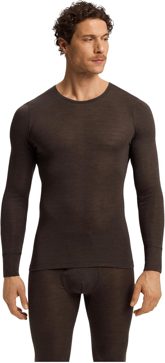 HANRO Men's Woolen Silk M L/SLV Shirt 73402