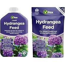 Vitax Hydrangea Plant Food Liquid 1L & Granular 1kg Flower Booster Fertiliser for Colourful Blooms | Enriched with Nutrients for Acid-Loving Plants Ideal for Pots, Borders, Beds