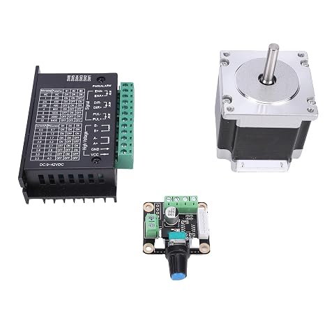 Nema23 Stepper Motor Driver Kit, 4A 2 Phase Motor Driver, 32 Microsteps 6 Selectable Modes for CNC Lathe, Engraver, 3D Printer & X Y Z Tables
