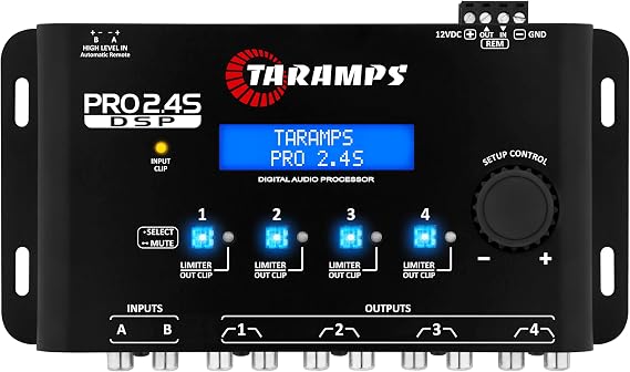 Taramps PRO 2.4S Car Audio DSP Equalizer 4 Channel Digital Crossover