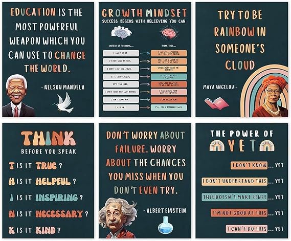 Unframed History Classroom Decorations,8x10 in