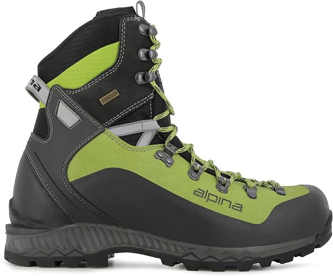 Alpina DIABLO Mountaineering Boots Heavy-Duty Backpacking & Alpine Hiking Boots | 3.0 mm Split Leather Upper, Sympatex Waterproof-Breathable Membrane | Vibram All-Weather Slip-Resistant Grip | Made in Europe