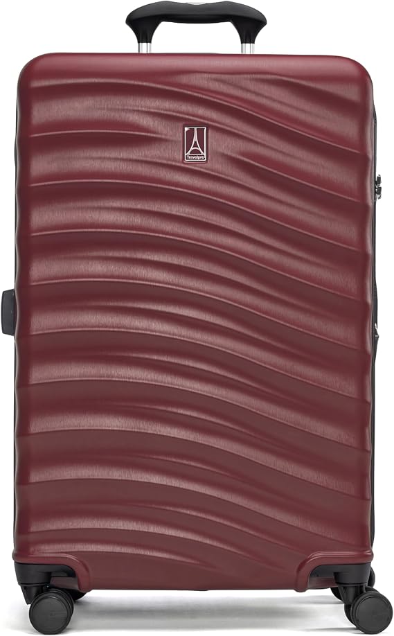 Travelpro Maxlite Air V2 Hardside Expandable Checked, Cabernet, 25-Inch