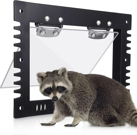 MorningRo 1 Pack Raccoon One Way Door, Animal Excluder Trap,Large
