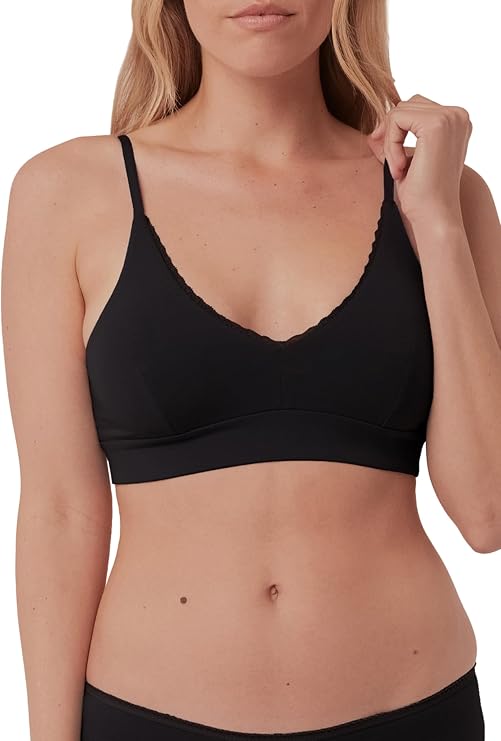 Pact Women's Organic Cotton Pretty Plunge Bralette