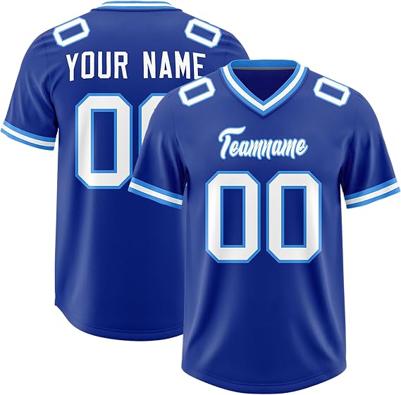 KXK Custom Football Jersey Personalized Stitched Team Name Number,Design Sports Shirt for Men Women Youth