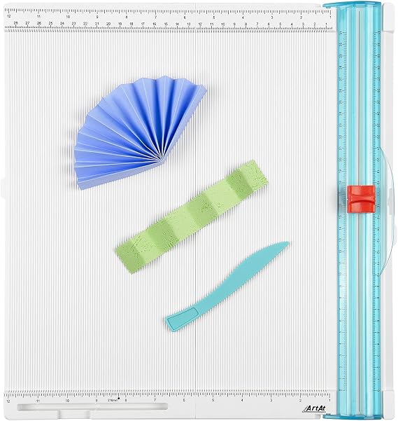ArtAt 12''X12'' Paper Trimmer & Scoring Board Foldable Design