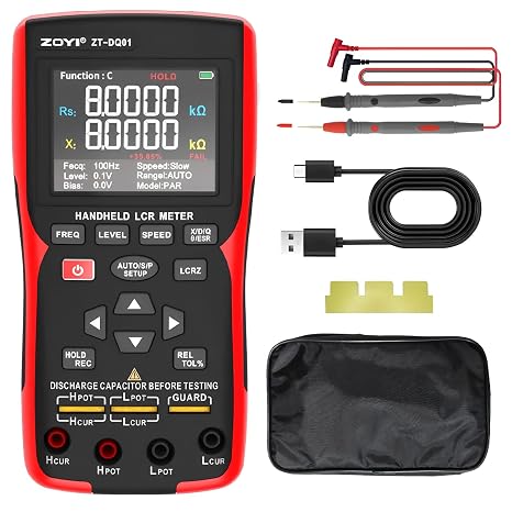 LCR Meter ZT-DQ01 Handheld Digital Bridge LCR Meter Capacitance Resistance Inductance zt-dq02 Multi Tester(DQ01 KitI)