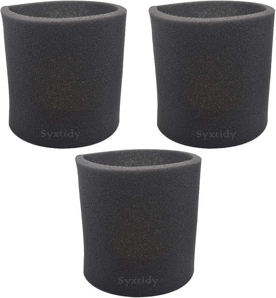 3 Pack 90585 Foam Sleeve VF2001 Foam Replacements Filters For Wet Dry Vacuum Cleaner, Fits Most Shop-Vac, Vacmaster & Genie Shop Vacuum Cleaner, Replace Parts # 9058500