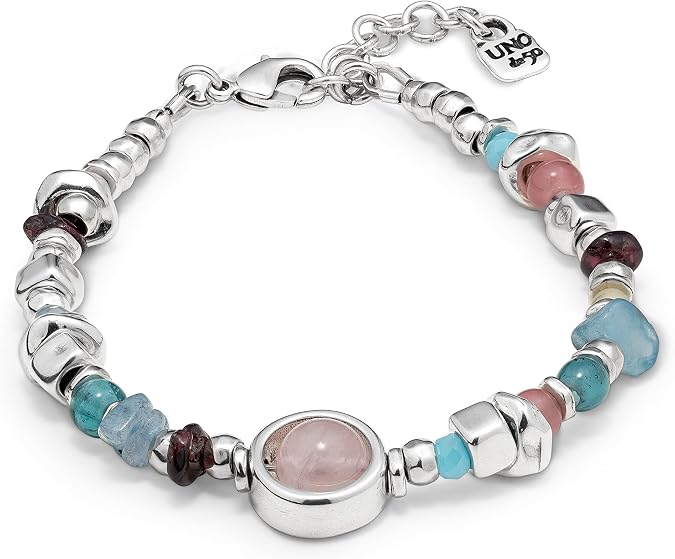 UNOde ENERGY+ Bracelet, Sterling Silver-Plated with Crystals, Handmade in Spain