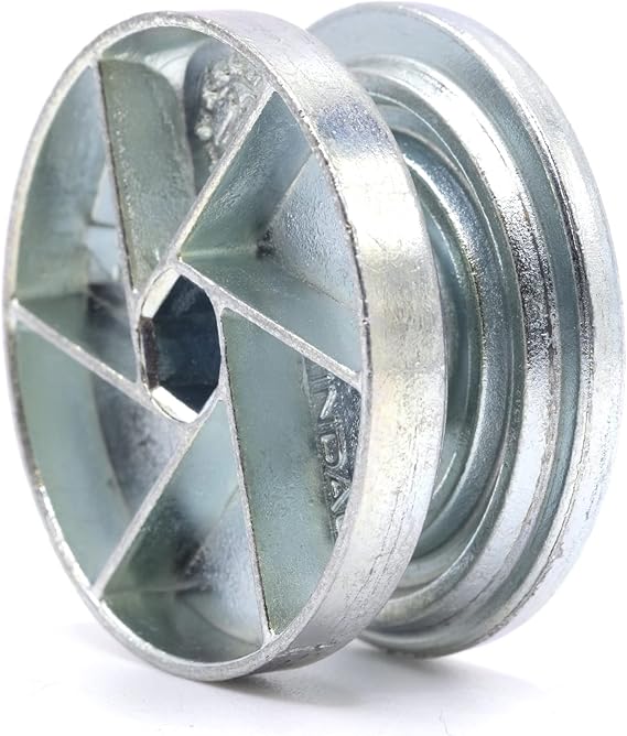ReplacementScrews Bed Frame Cam Wheel Locks Compatible with IKEA 114670 | (MALM, SONGESAND, BRIMNES), 35mm Spiral Cams, Large Version, Furniture Connector, Pack of 1
