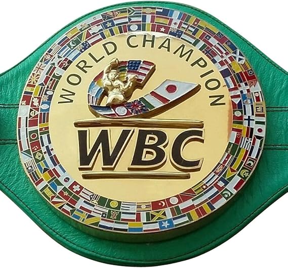 House of Highland 77 WBC Championship Boxing Belt 3D Real Leather Adult