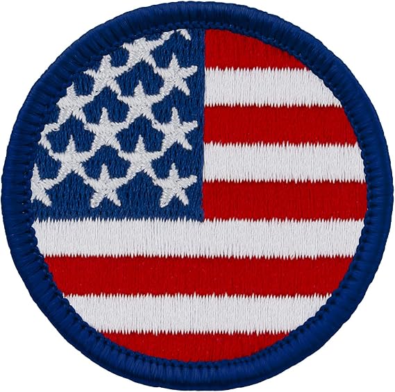 American Flag 2" Embroidered Patch (Iron-on)
