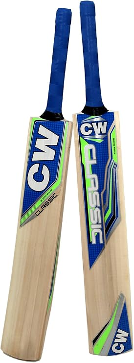 CW Cricket World Tennis Cricket Bat Classic Kashmir Willow Full Size Perfect for Hard Or Light Tennis Ball