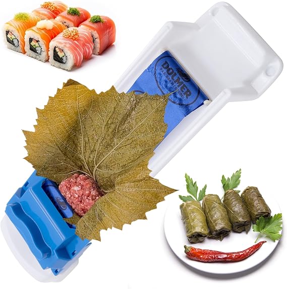 Grape Leaves Rolling Machine Quick Meat Rolling Tools, Cabbage Leaves Meat Roller Spring Roll Machine Sushi Making Vine Leaf Roller Kitchen DIY Accessories