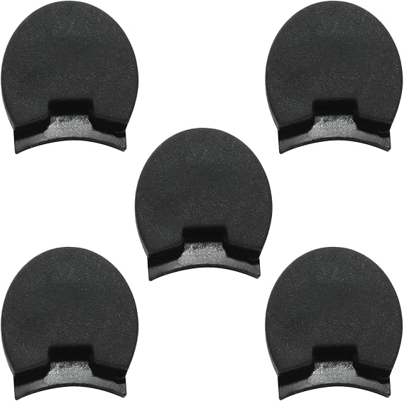 Bonsicoky Silicone Clarinet Oboe Thumb Rest Cushion, Black, 5 Pcs | Thumb Protector, For Most Clarinet