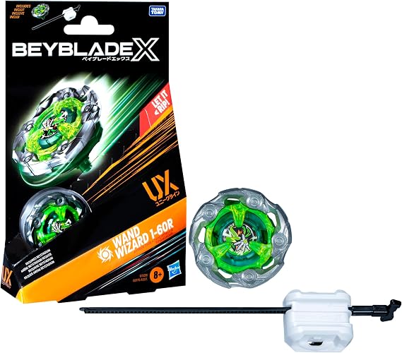 Beyblade X Starter Pack - HSG1538 - Spinning Top + Launcher Green Wand Wizard
