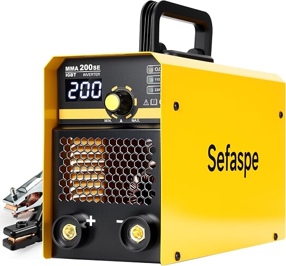 Stick Welder, 2026 Newest [Large LED Display] 200A ARC/Lift TIG Welding Machine with Synergic Control, IGBT Inverter Portable MMA Welder Machine with Hot Start/Arc Force