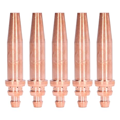 5Pcs G02-3 Acetylene Flame Cutting Tip Isobaric Torch Tip Equal Pressure Cutting Nozzle Industrial Welding Consumables Gas Soldering and Cutting Kits