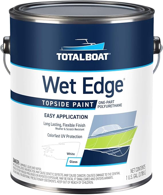 TotalBoat Wet Edge Topside Marine Paint for Fiberglass & Wood - White Gal
