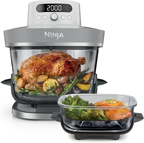 Ninja CRISPi PRO XL Glass Air Fryer, White AS090UKWH