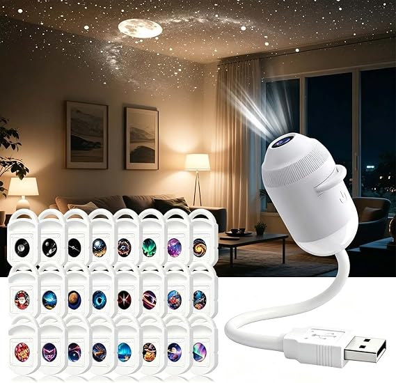 HD Smart Night Light Projector | 360 Mini Galaxy Dream Star Projector
