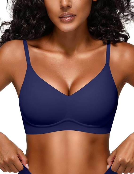 Vertvie Women Seamless Wireless Jelly Bra Comfortable Bralette