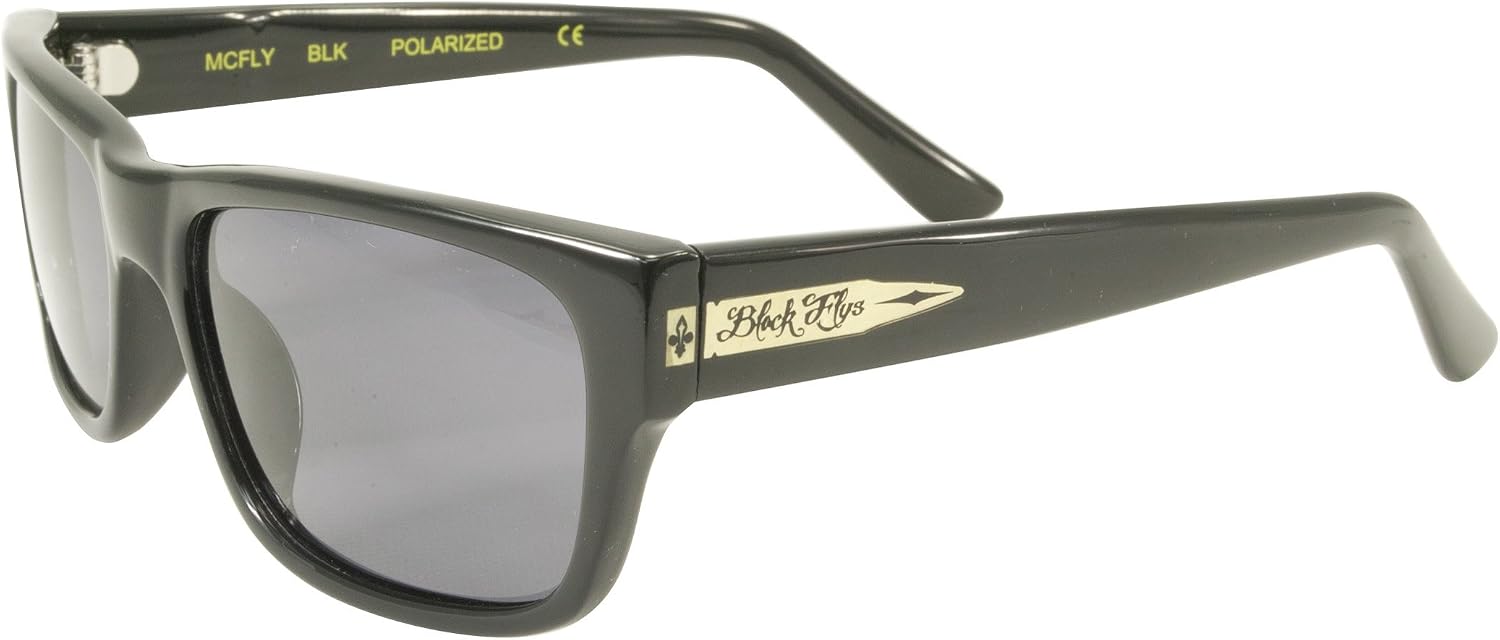 Black Flys McFly Sunglassses - Shiny Black - Polarized