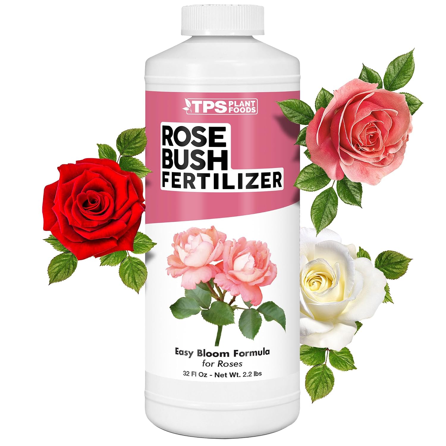 Rose Bush Fertilizer, Complete Liquid Rose Bush Plant Food, 32 oz 1 Quart