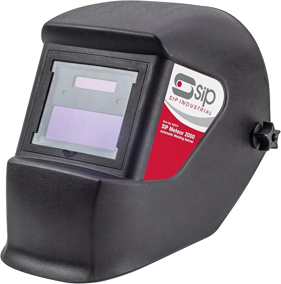 SIP METEOR 2000 Welding Helmet Auto Darkening True Colour HD Solar Powered Headshield Fixed 11 Shade