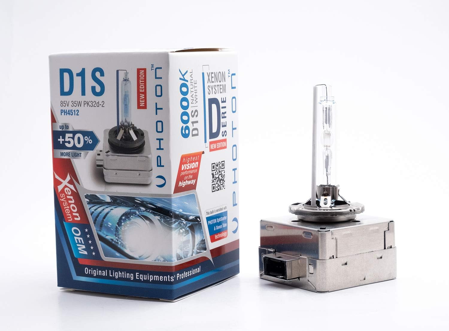 Photon Ampul D1S 6000K +%50 Fazla Işık Xenon PHT PH4512